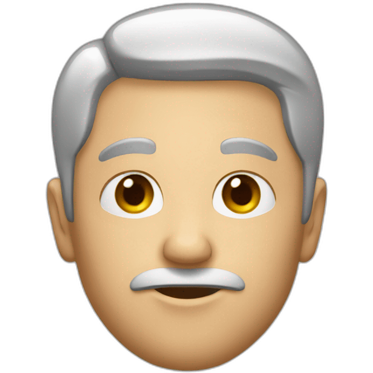 A man head with big front emoji