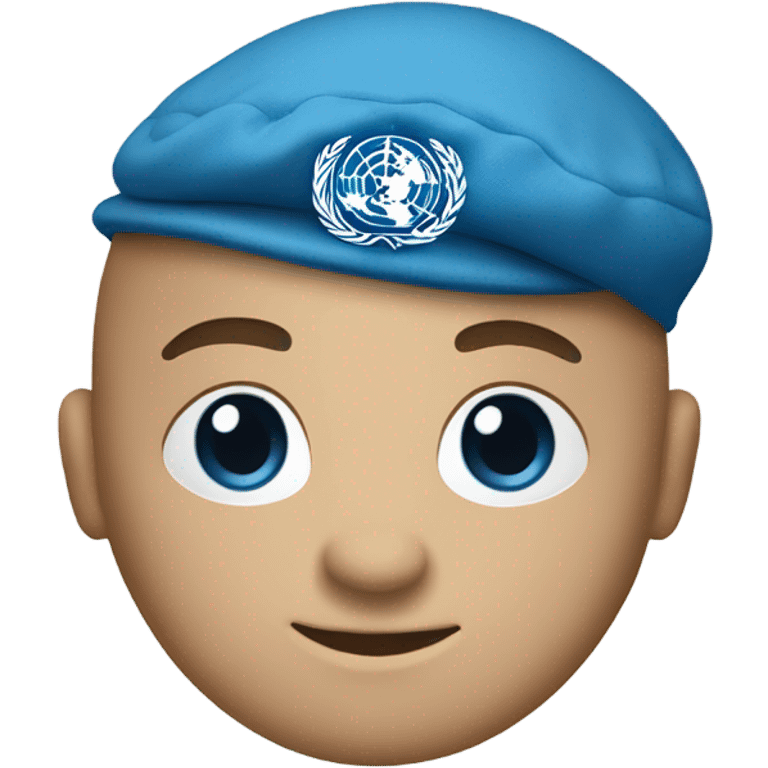 United Nations blue beret emoji emoji