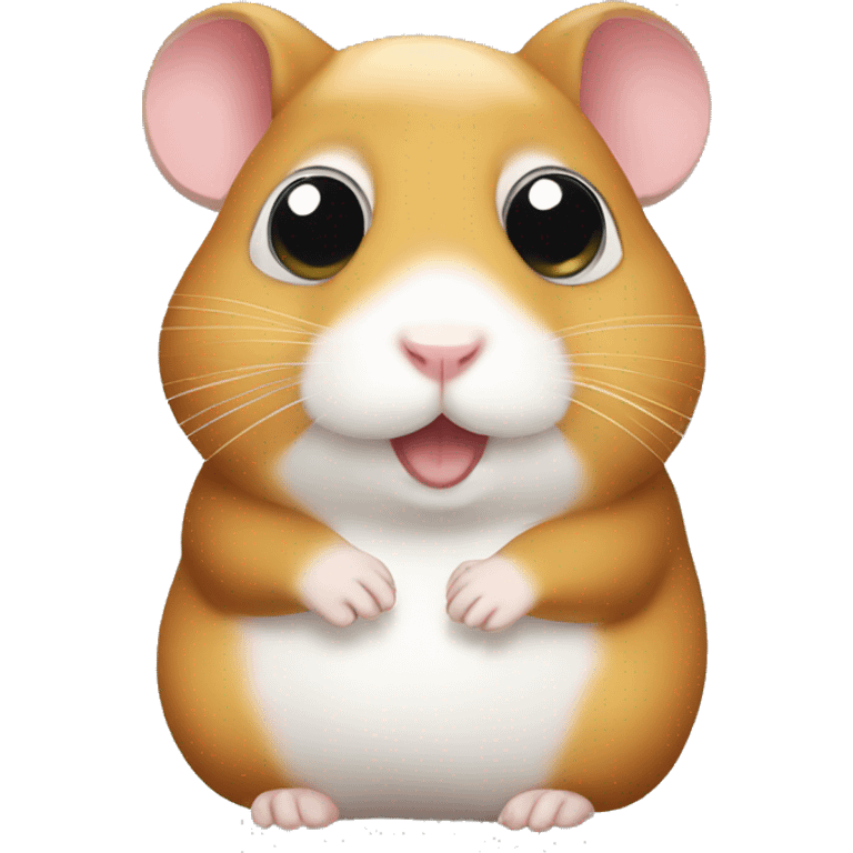 Hamster with big eyes  emoji