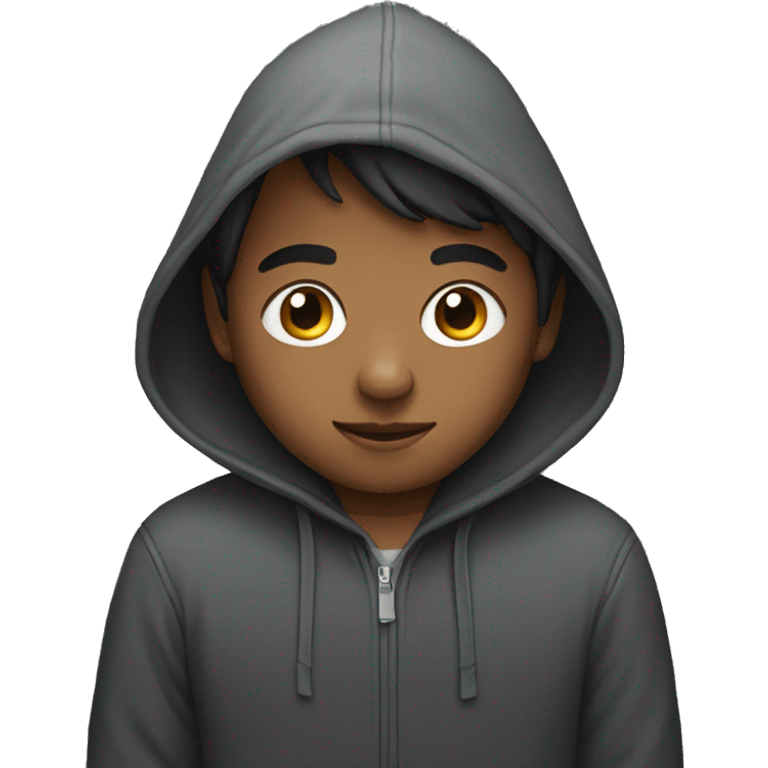 boy wearing a hoodie  emoji