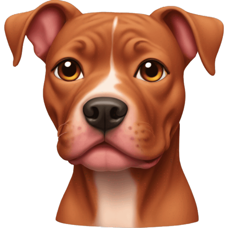 All red pitbull  emoji