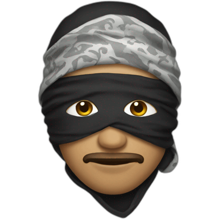 bandit with bandana emoji