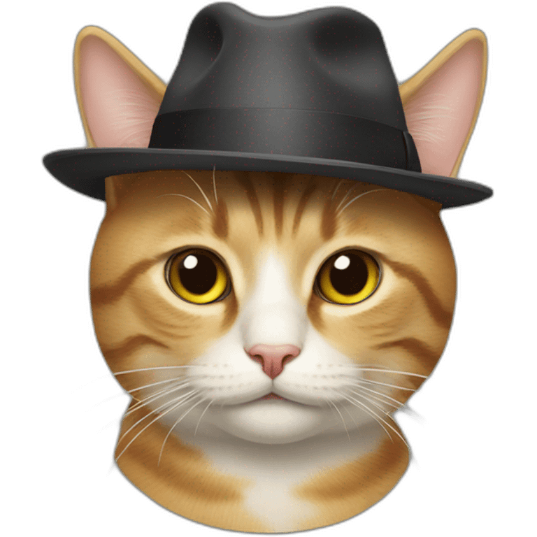 cat whith a hat emoji