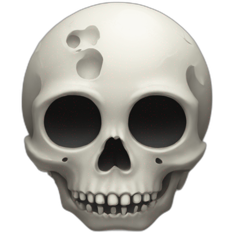 The moon-skull emoji