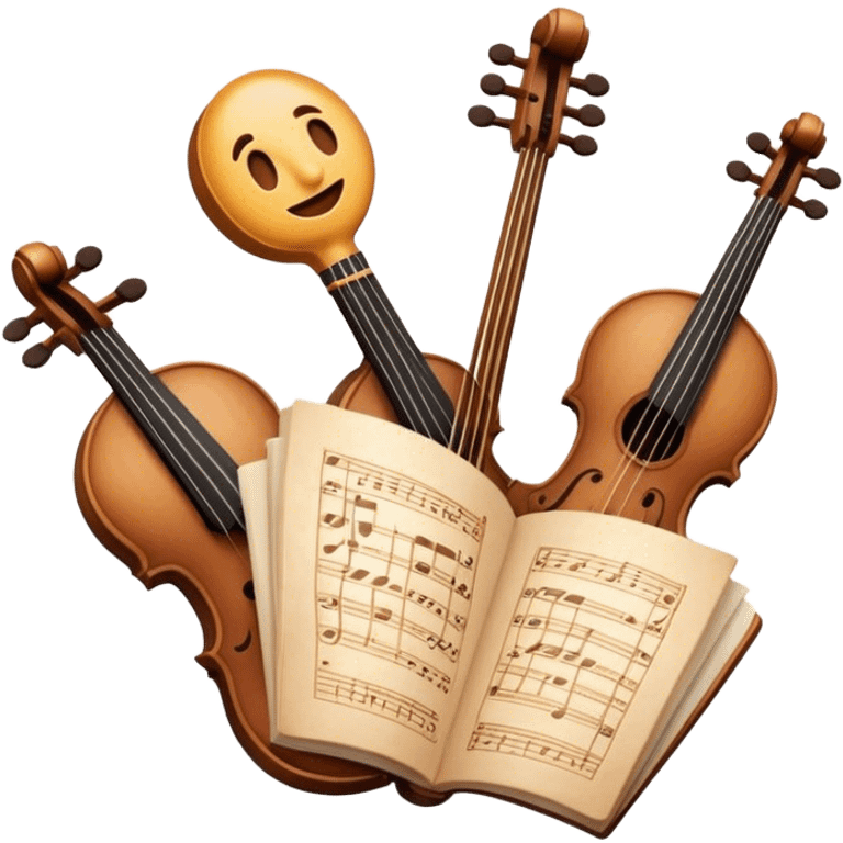 Cinematic Realistic Klapa Music Pop Culture Emoji, depicted with a soulful portrayal of traditional Croatian vocal music rendered with delicate textures and warm, cultural lighting. emoji