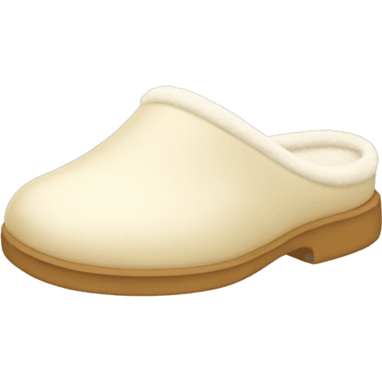 Cream colored slippers emoji