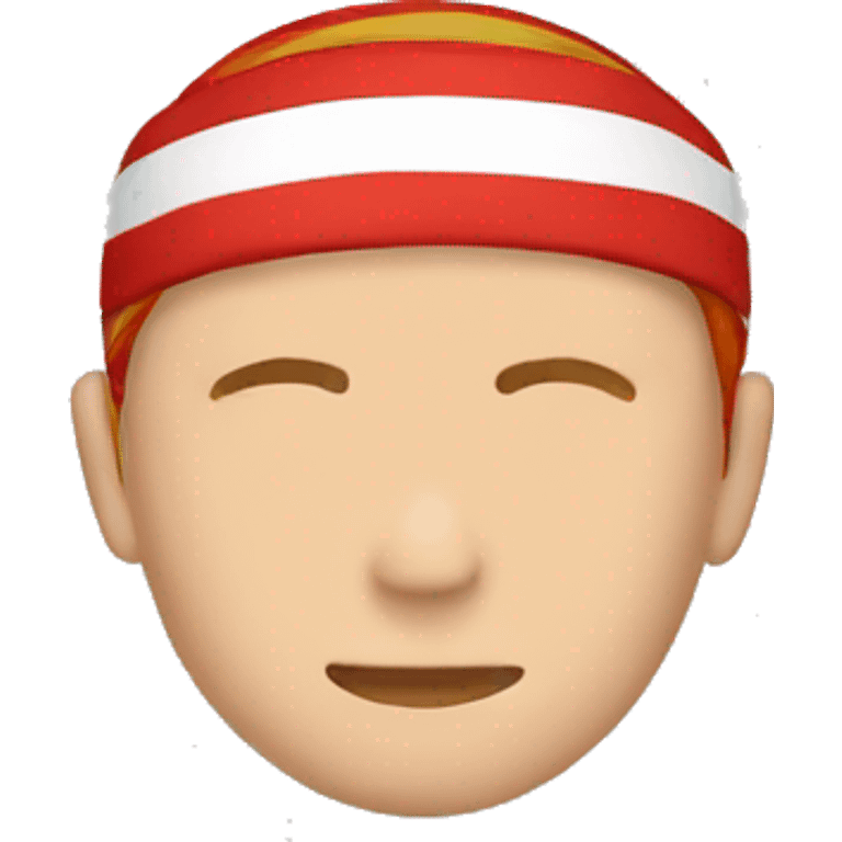 red striped headband emoji