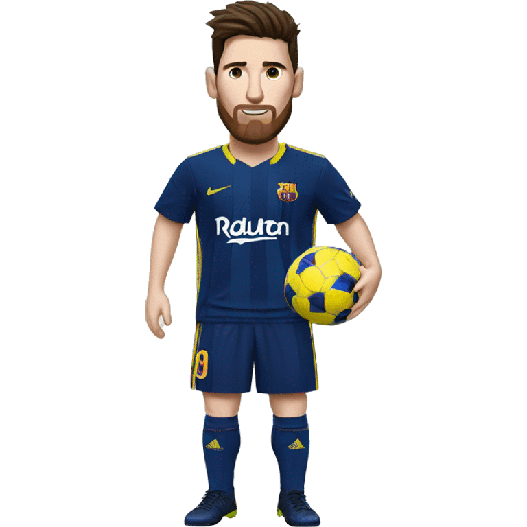 Messi con la camiseta de boca emoji