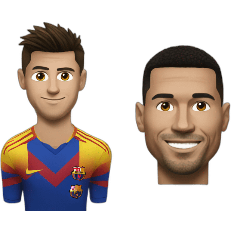 Ronaldo sur messi emoji