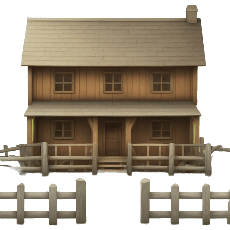 wooden farmhouse bulding emoji