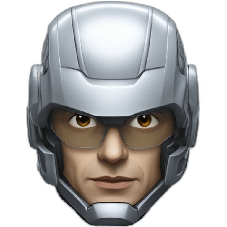 Robocop head realistic emoji