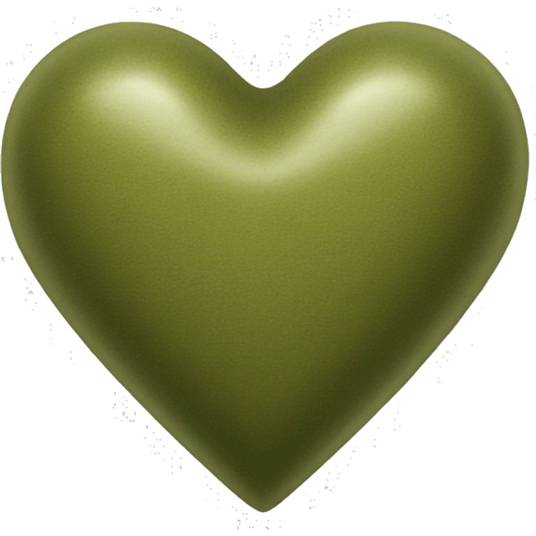 olive green heart emoji