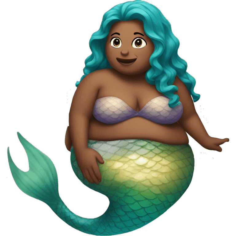 Fat mermaid emoji