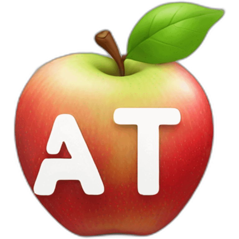 apple logo with the word ATG emoji