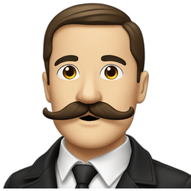 Adolf moustache lgtb emoji