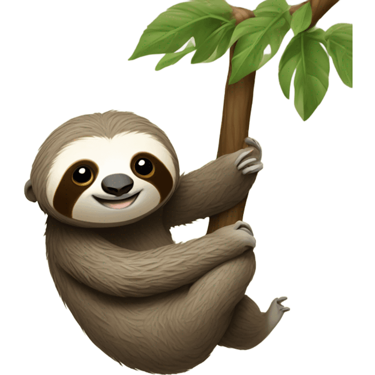 Sloth with a heart emoji