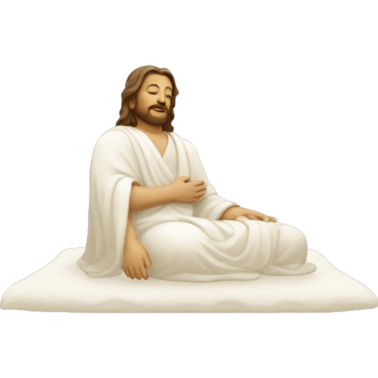 jesus budha sleep pose emoji