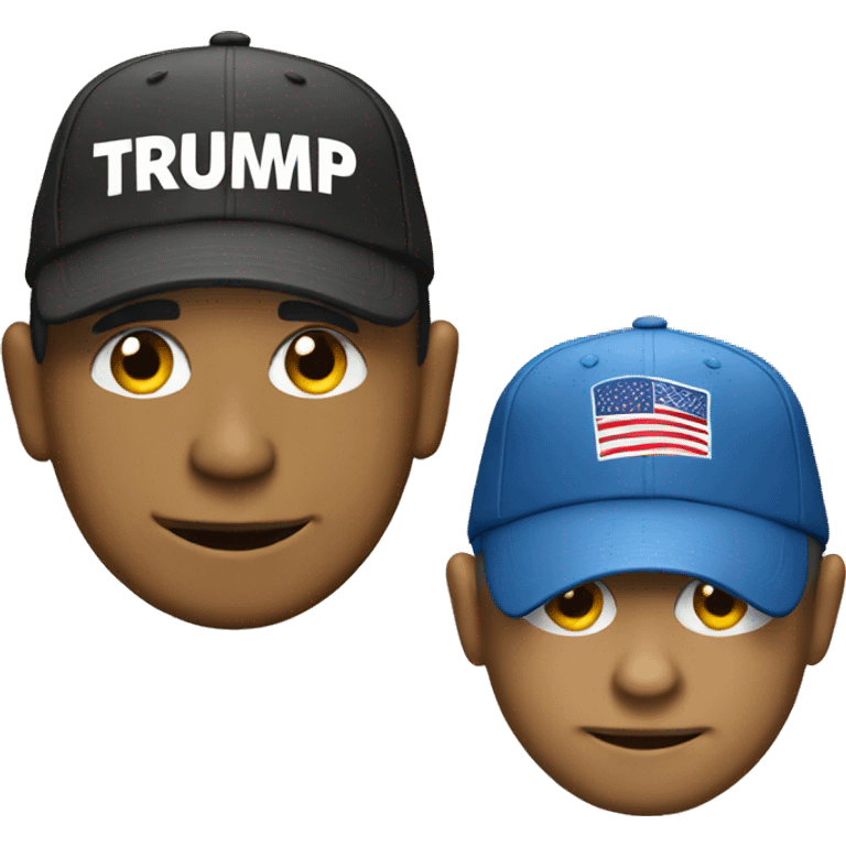 obama with trump cap emoji