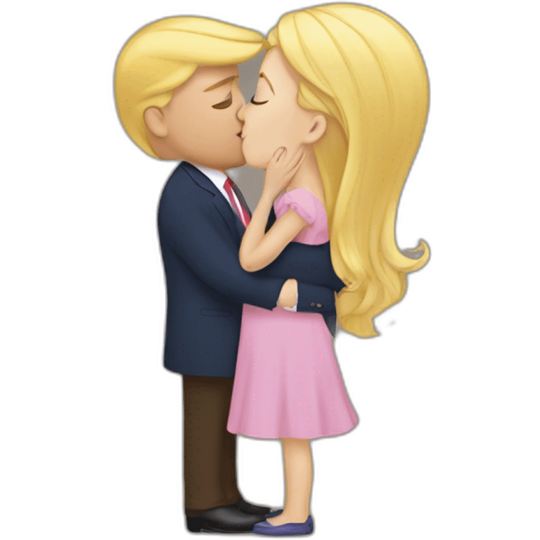 trump kissing his daughter, positivity, inclusiveness emoji