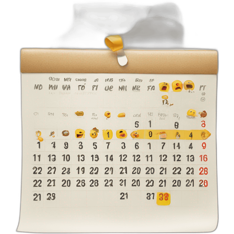 Weekend calender emoji