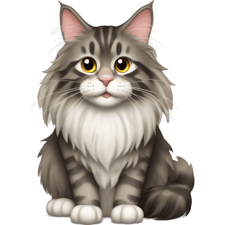 maine coon with PC emoji