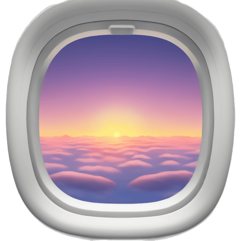 beautiful sunrise from a window plane  emoji