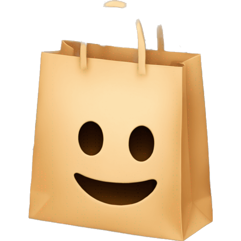 shopping bag in autumn emoji