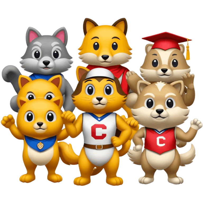 College mascots emoji