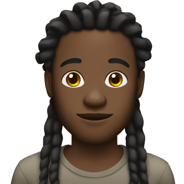 black man with dreads emoji