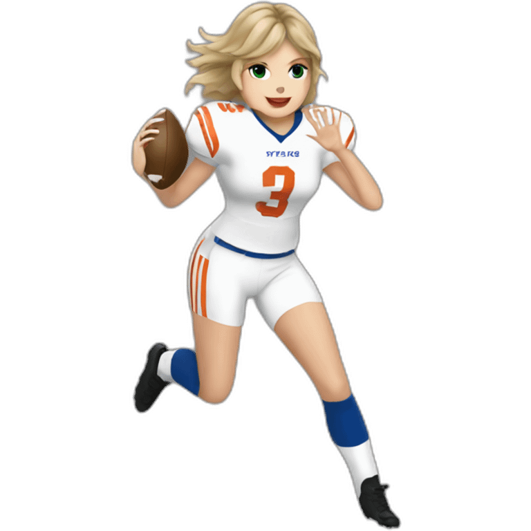 Taylor swift as a football emoji