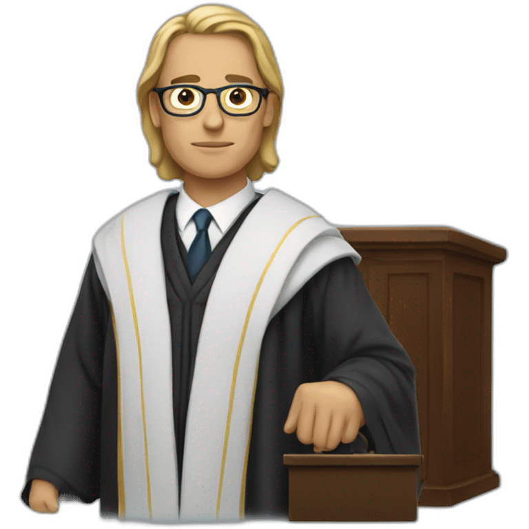 lawyer Wearing a robe emoji