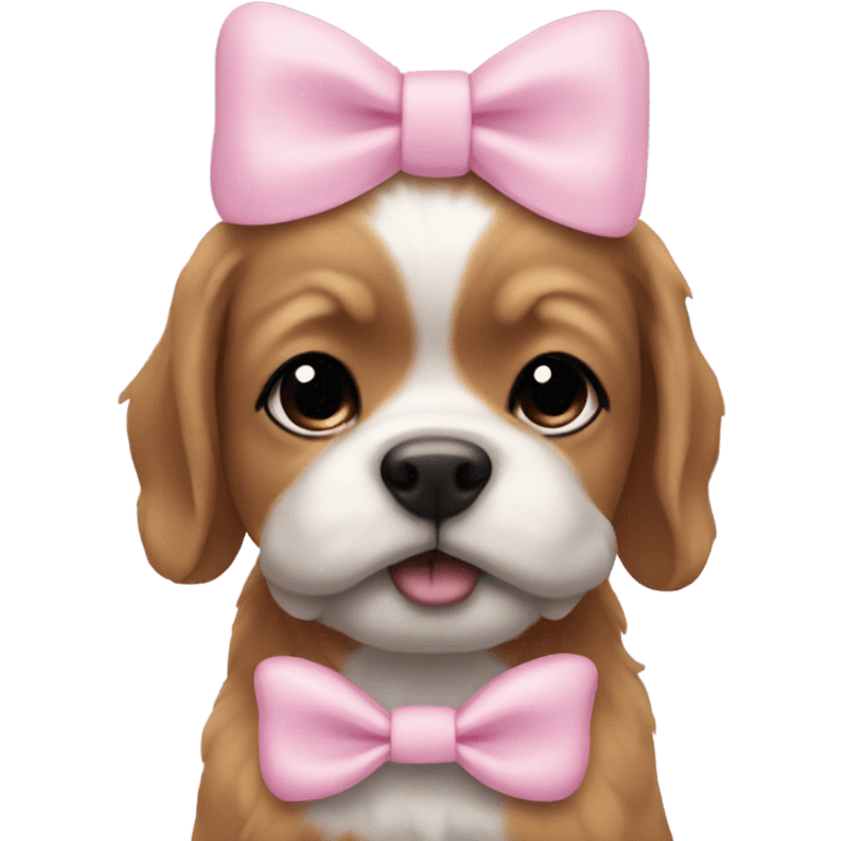 hank with a baby pink bow  emoji