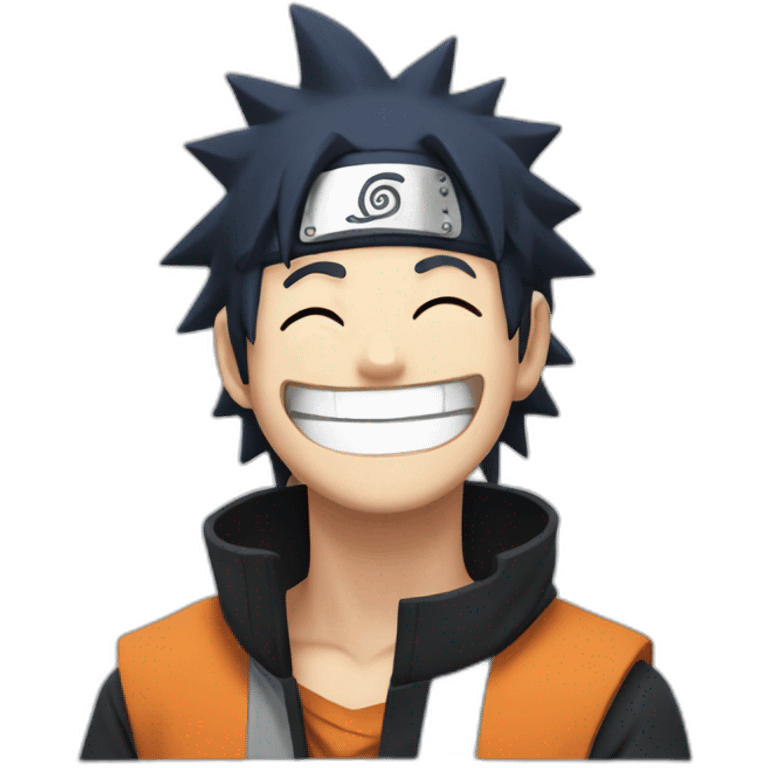 Naruto laughing emoji