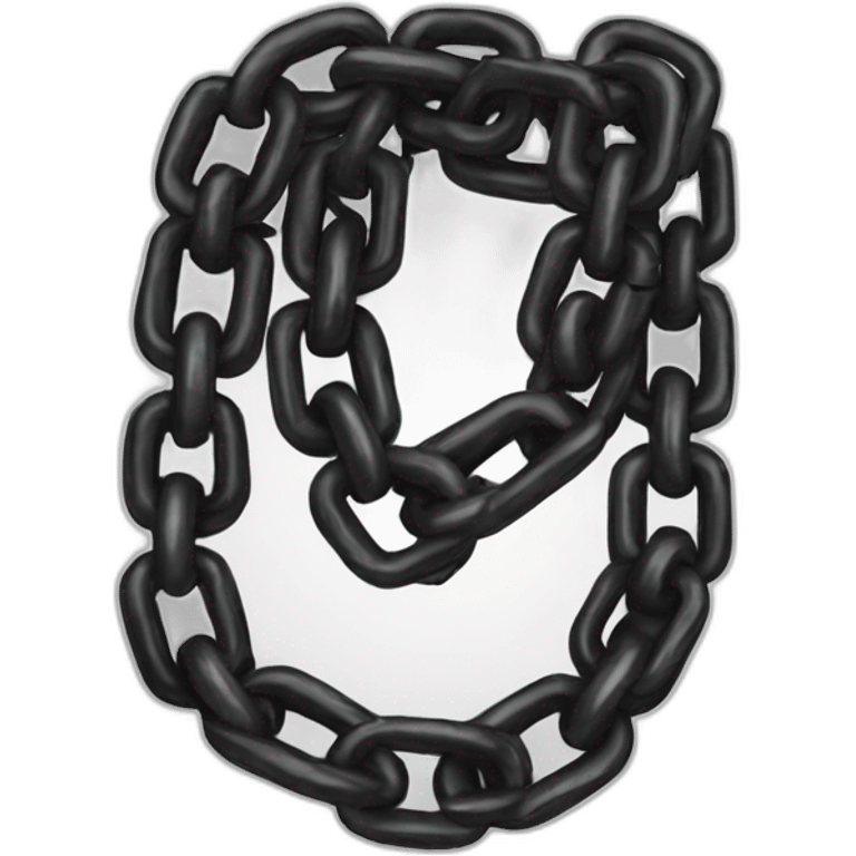 Black słabe chains emoji