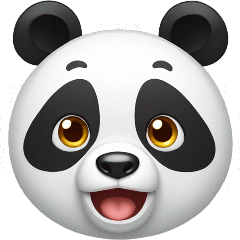 A shocked panda emoji