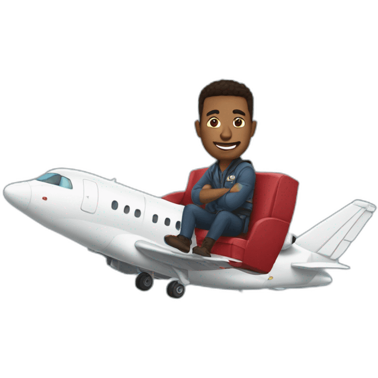 Elon musck dans un avion emoji