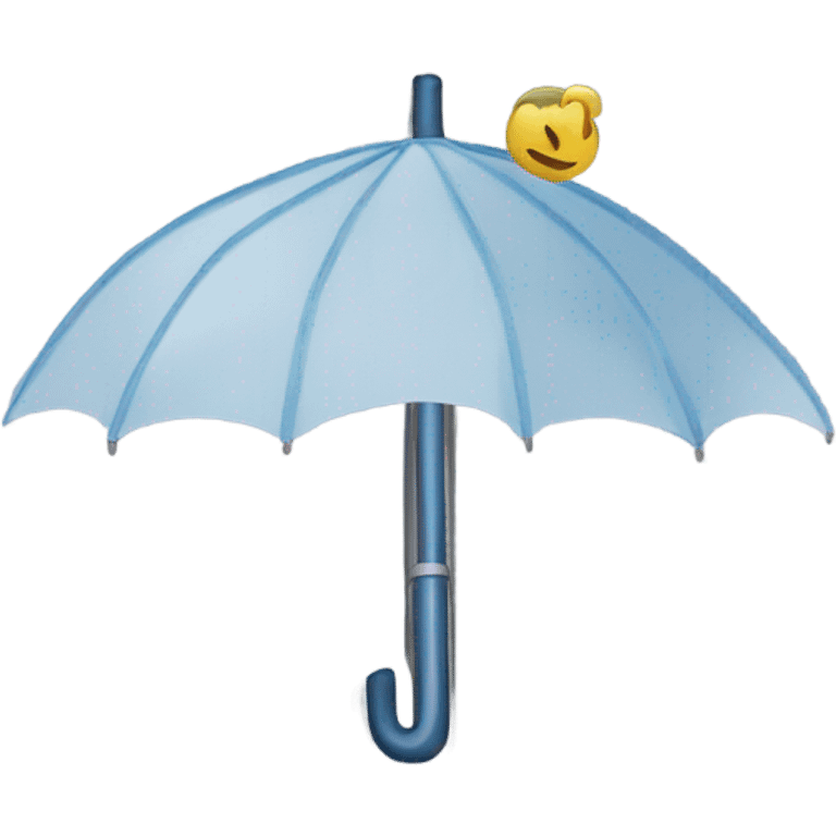 Umbrella with spreadsheet in background emoji