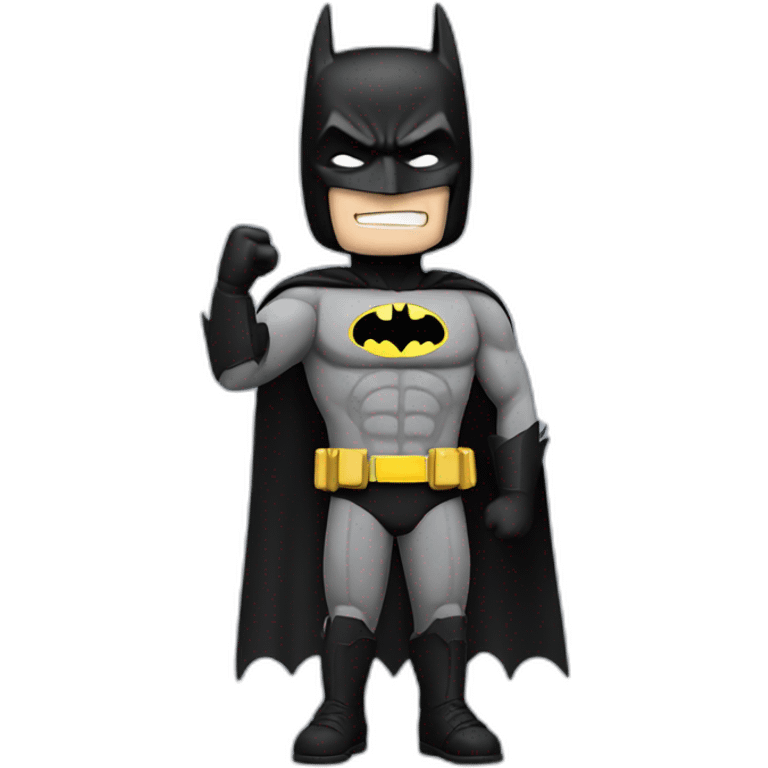 batman showing salute gesture emoji