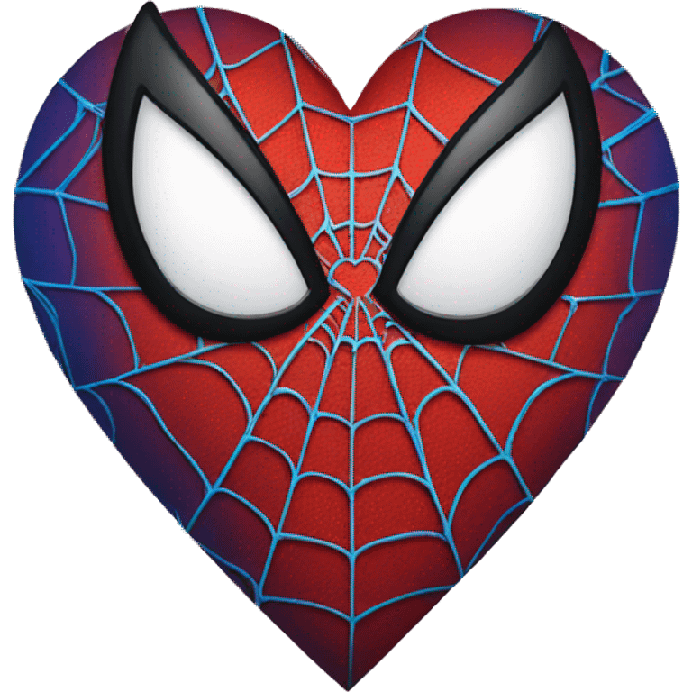 Spider-Man as a heart  emoji