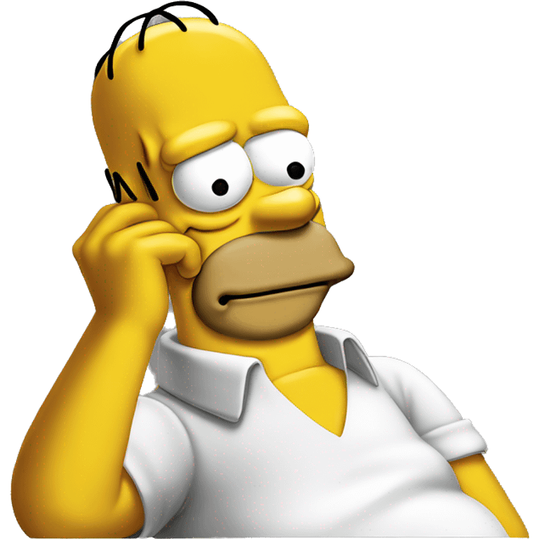 homer simpson is pensive emoji