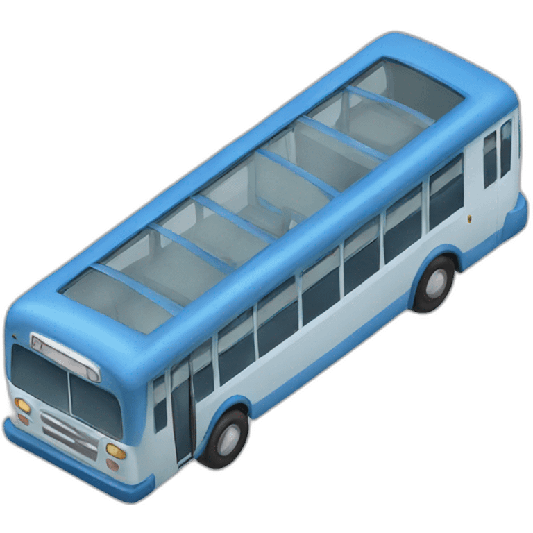 Blue bus emoji