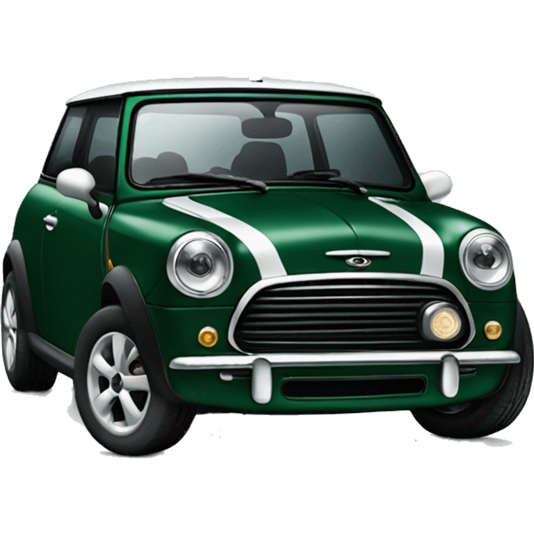 Mini cooper dark Green  emoji