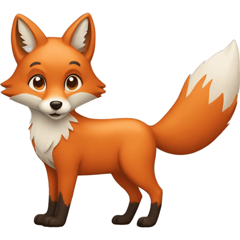 travelling fox emoji