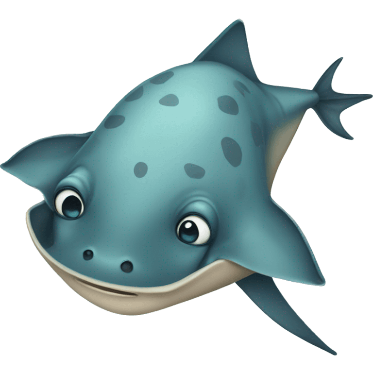 cute stingray emoji