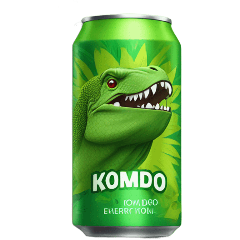 Kiwi Komodo Energy Drink can emoji