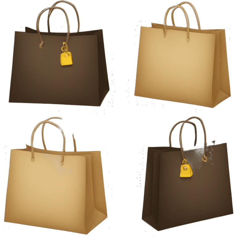 luxury shopping bags emoji