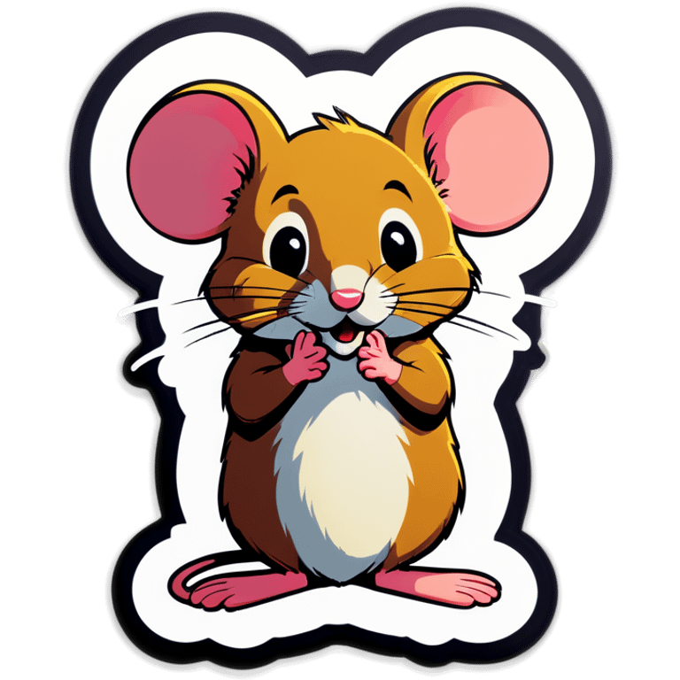 Mouse begging emoji