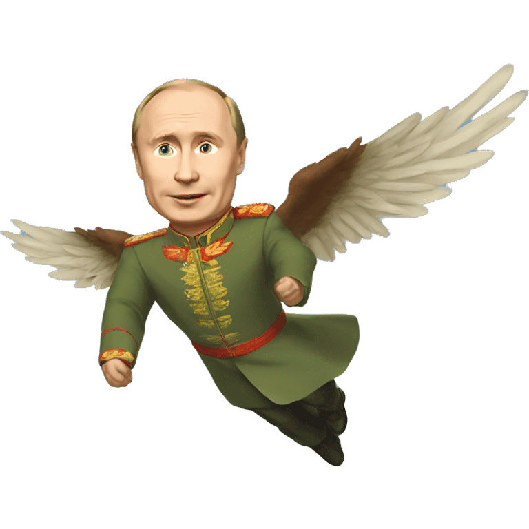 Putin flies in the sky emoji