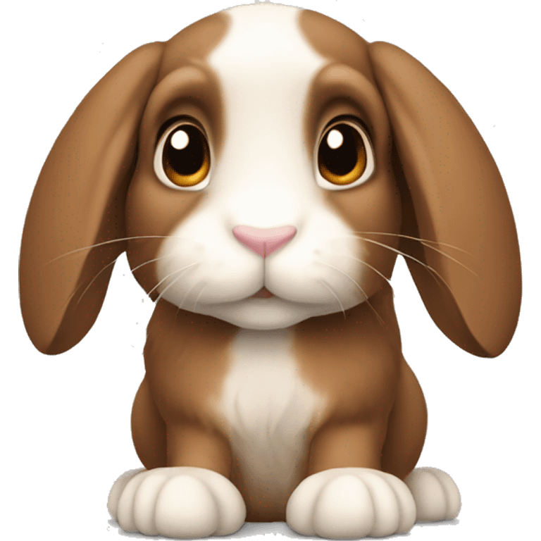 brown lop eared rabbit  emoji