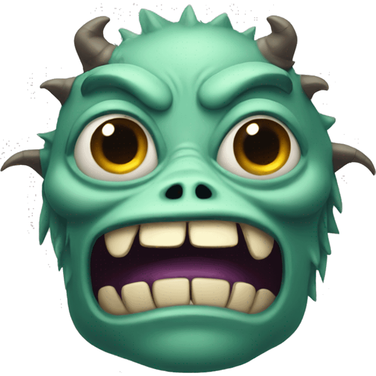 Ugly monster emoji